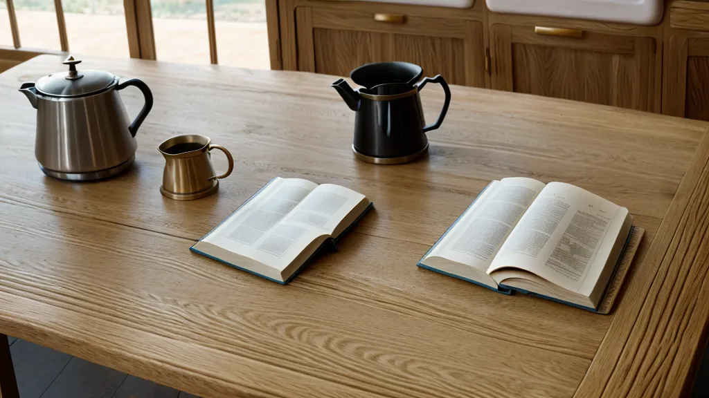 An old family photo held next to a smartphone on a wooden table.