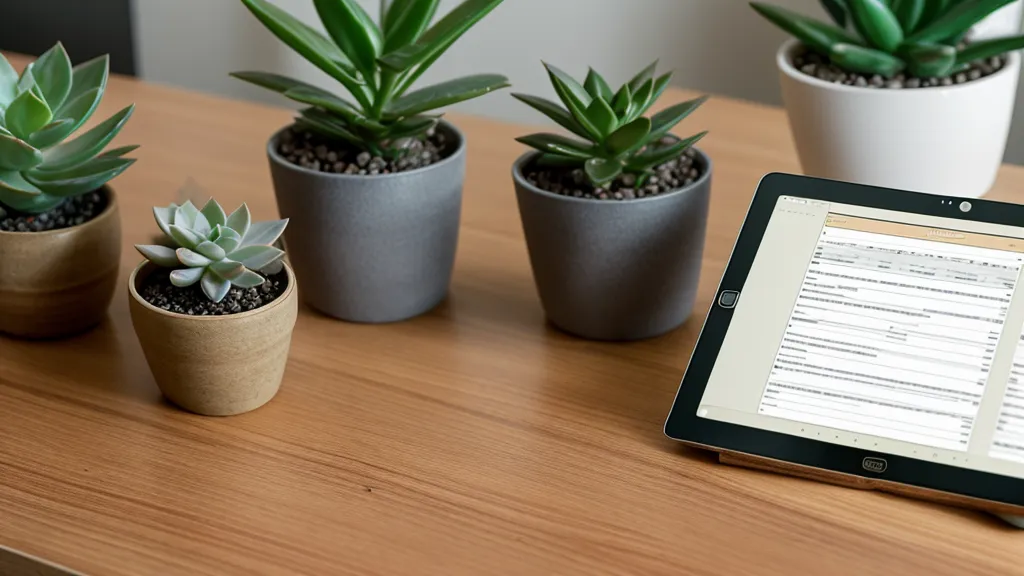 A digital tablet showing a Notion document used for tracking people search lookups.