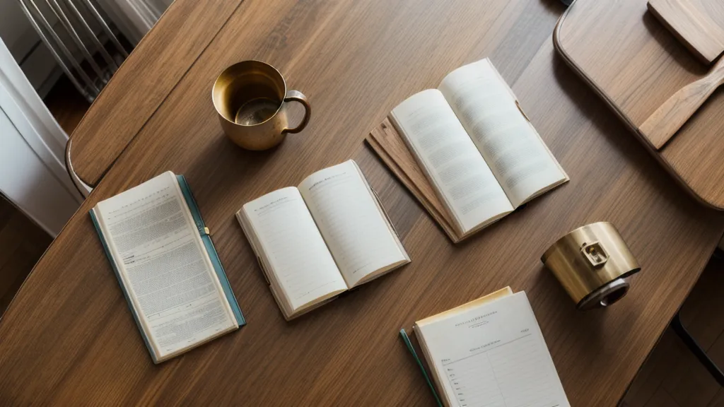 A laptop showing a map next to a handwritten ledger and a small cactus.