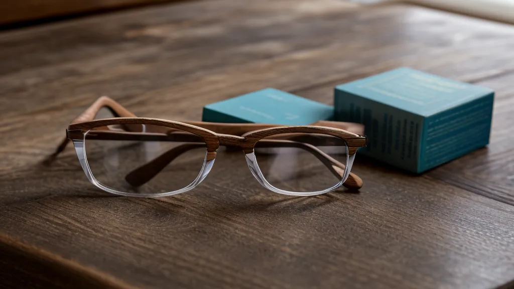 Reading glasses reflecting a laptop screen showing a tracking spreadsheet.