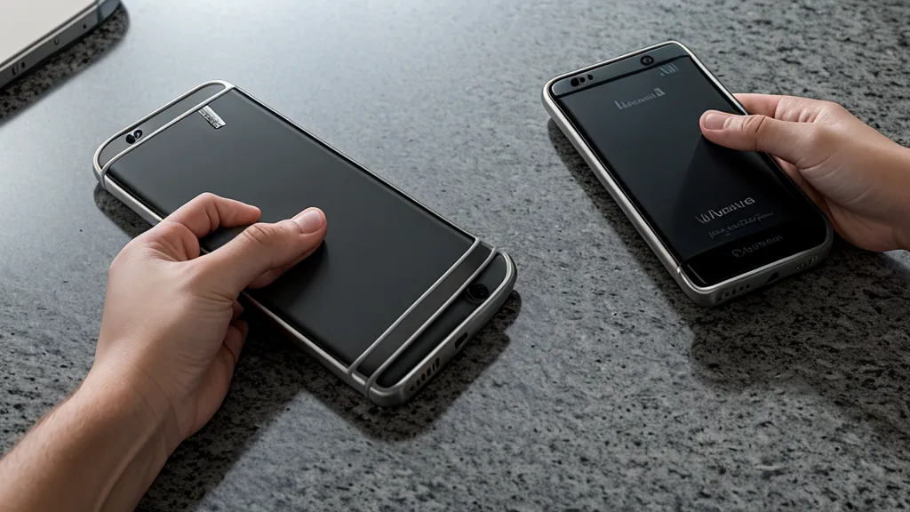 A smartphone showing background check results next to a contractor's paper quote.