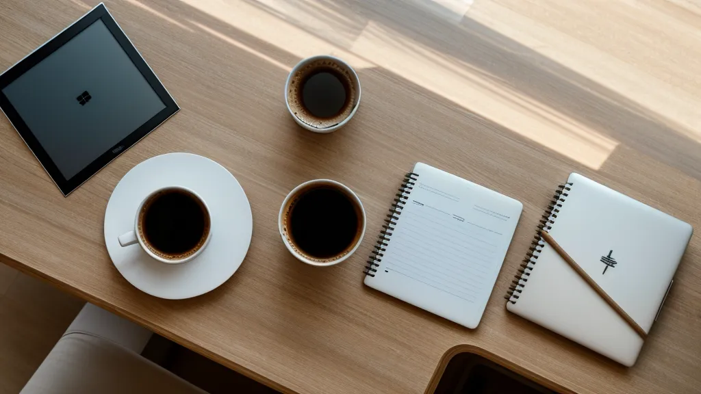 A laptop showing a dating profile next to a notebook with vetting notes.